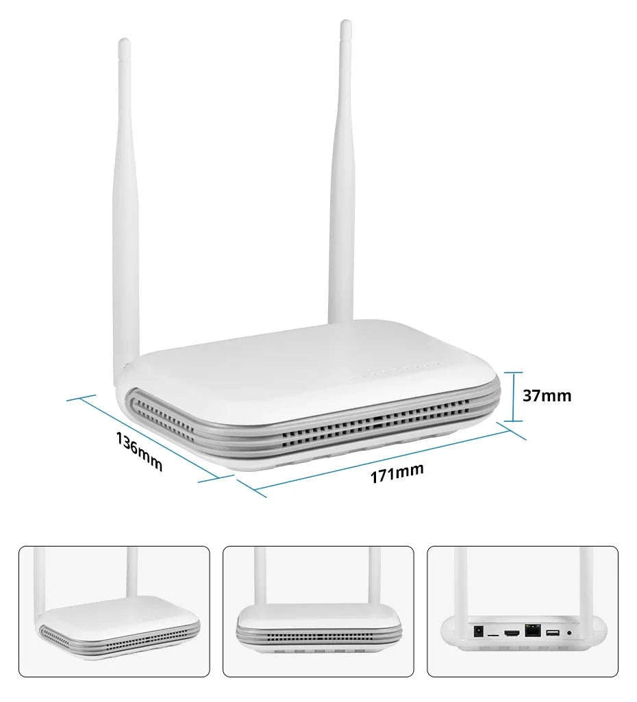 KERUI 8CH NVR Dual-Lens WiFi Security Camera System-NVR AND 4PCS CAM / United States / 500g