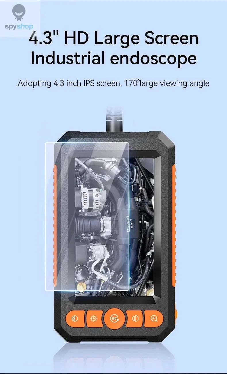 KERUI Industrial Endoscope Camera – 1080P Inspection with Dual Lens & 4.3" Display-Dual Lens / 5m