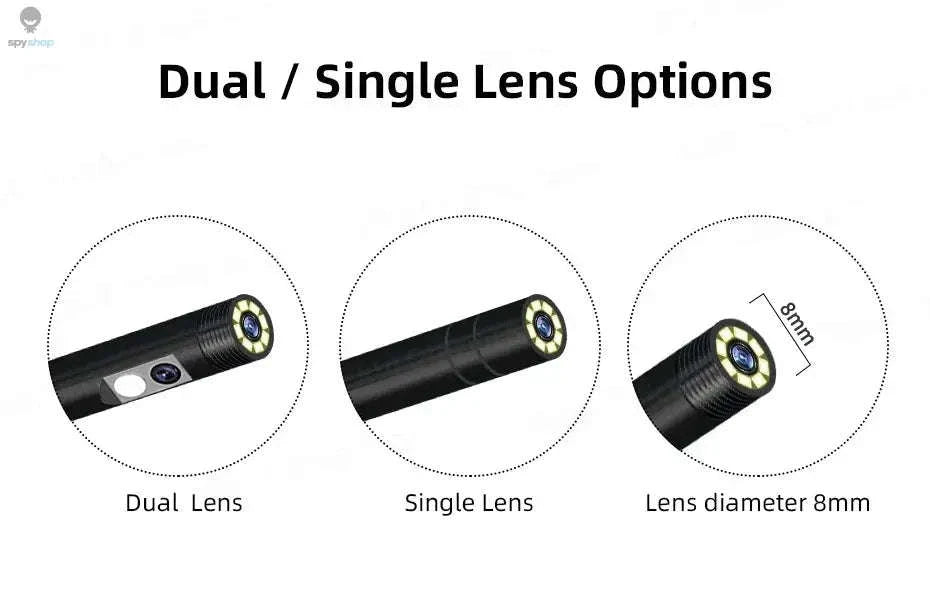 KERUI Industrial Endoscope Camera – 1080P Inspection with Dual Lens & 4.3" Display-Dual Lens / 5m
