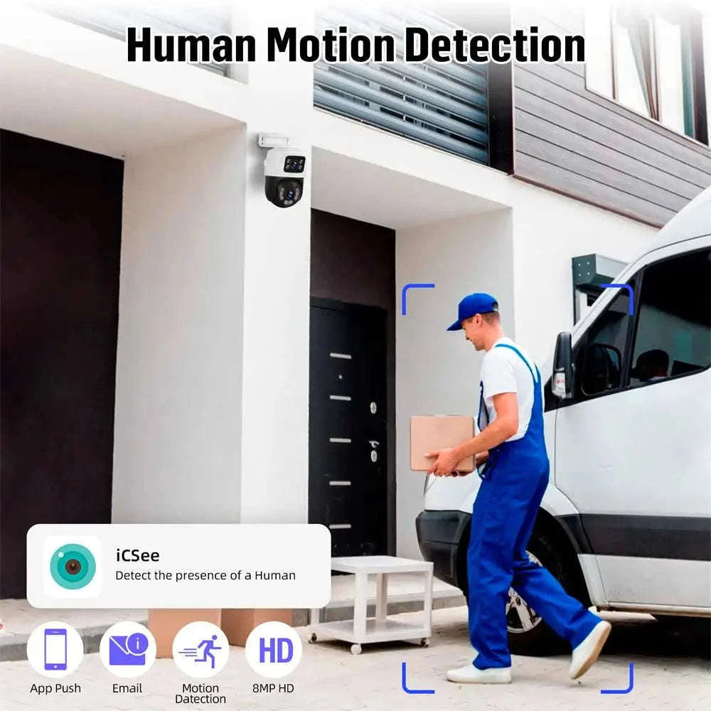 KERUI PoE 8-Channel Security Camera System with 6MP Dual Lens-None / United States