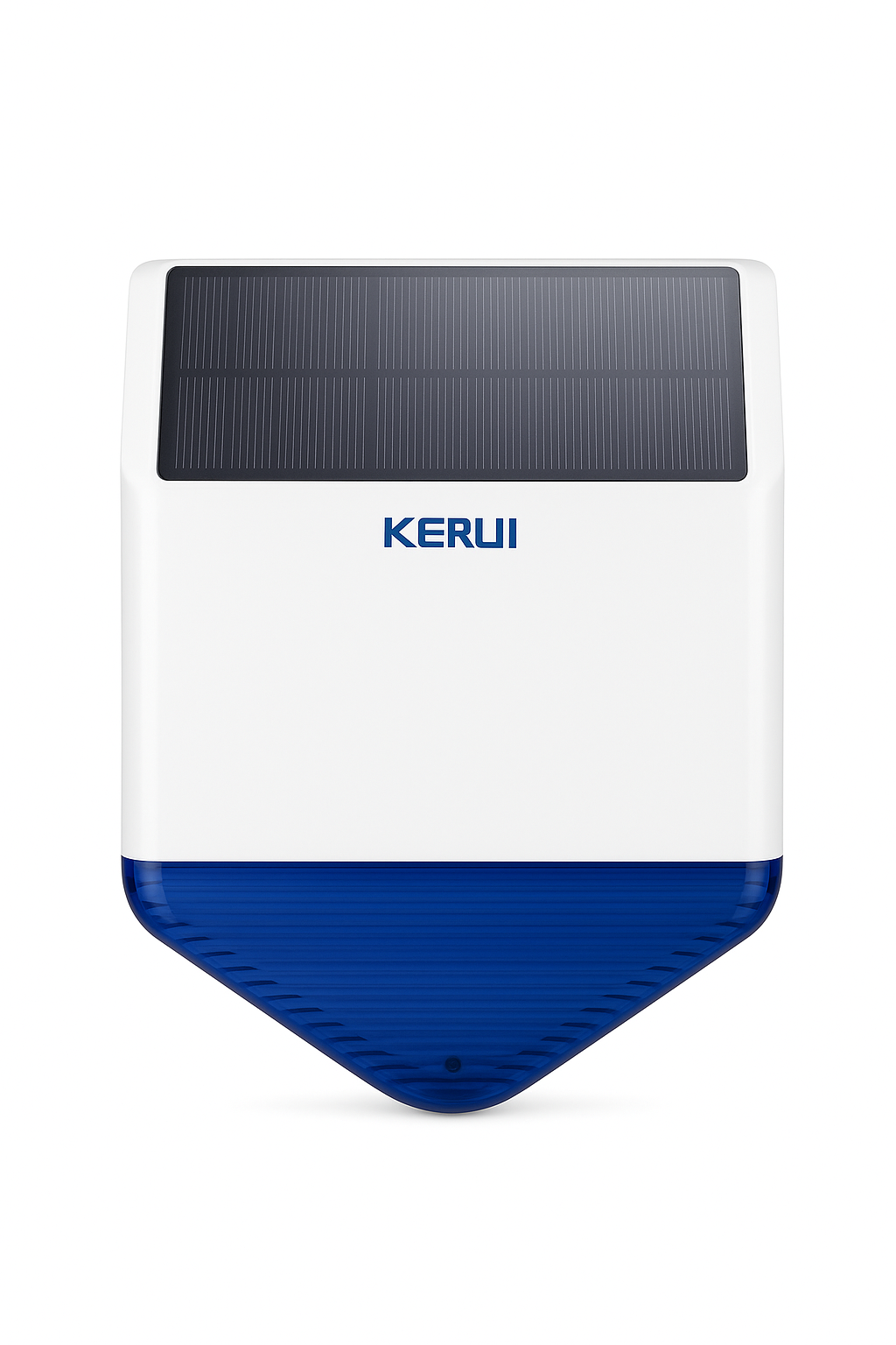KERUI Solar Siren Panel for Outdoor Alarm Siren with Power Supply for Alarm System Security with Flashing Response Sound 110DB