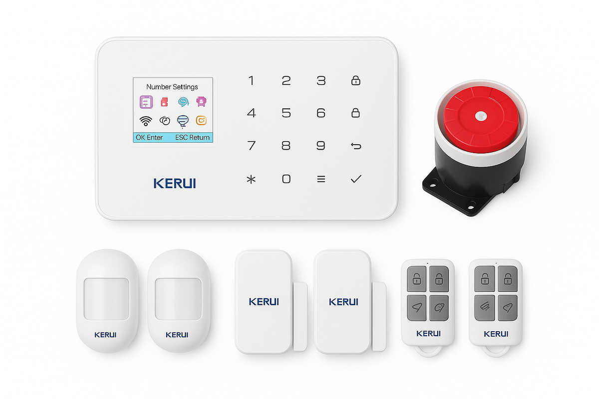 KERUI W181 безжична WIFI алармe система врата датчик телефон APP дистанционно управление смарт дом сигурност аларма работи с Tuya