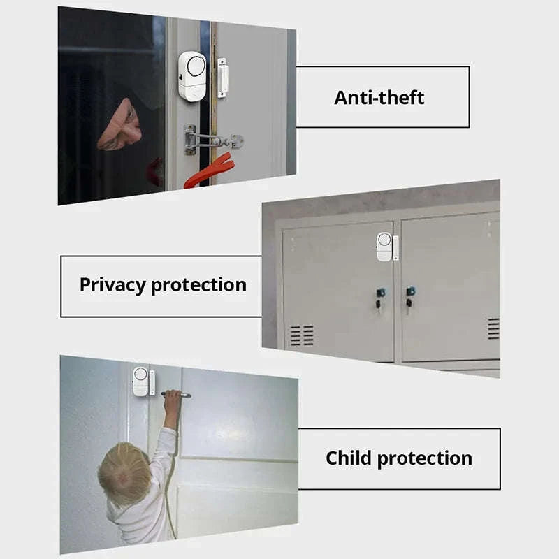 KERUI Wireless Door Sensor Alarm for Home Windows and Doors-3pcs / United States