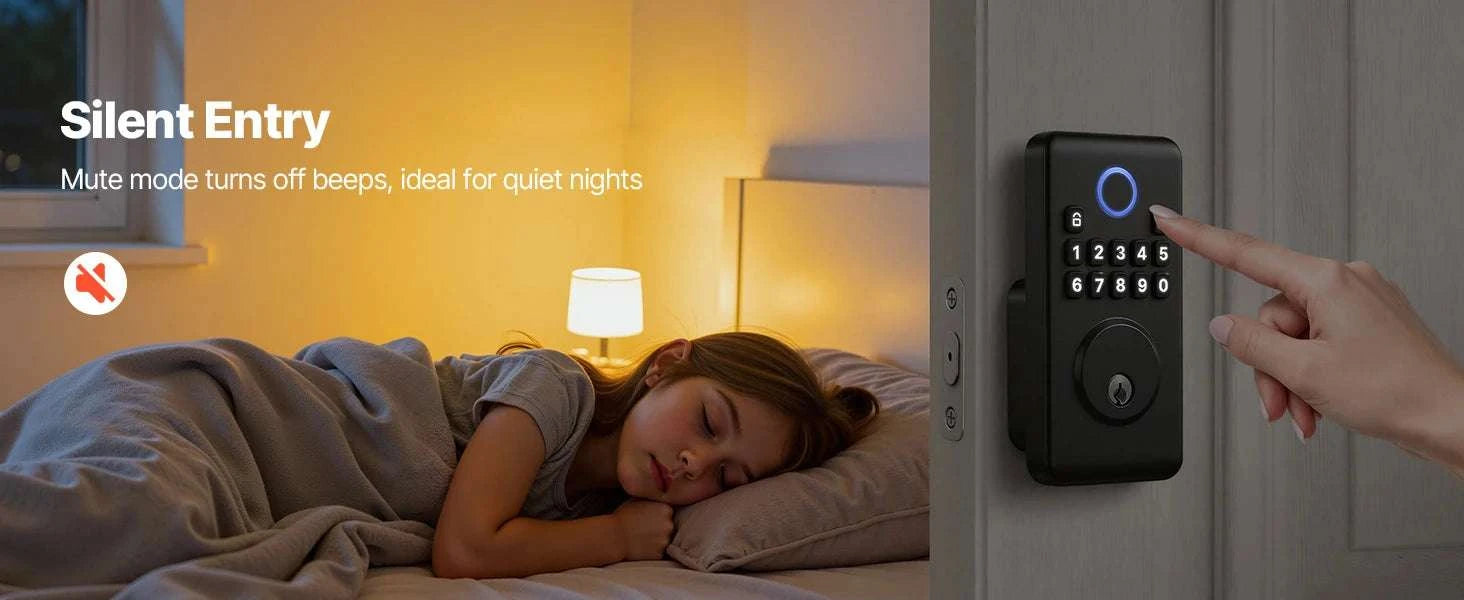 Keyless Entry Door Lock with Keypad, Auto-Lock & User Codes-VE10 Black / United States