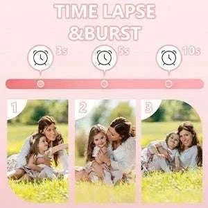 Kids Camera Instant Print with 1080P Video and 32GB Card-ABS681-Blue 32G