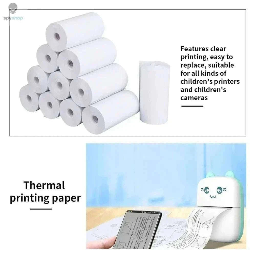 Kids Camera Thermal Paper Refill Rolls 57x25mm, 10 Pack-57x25-Color Photo
