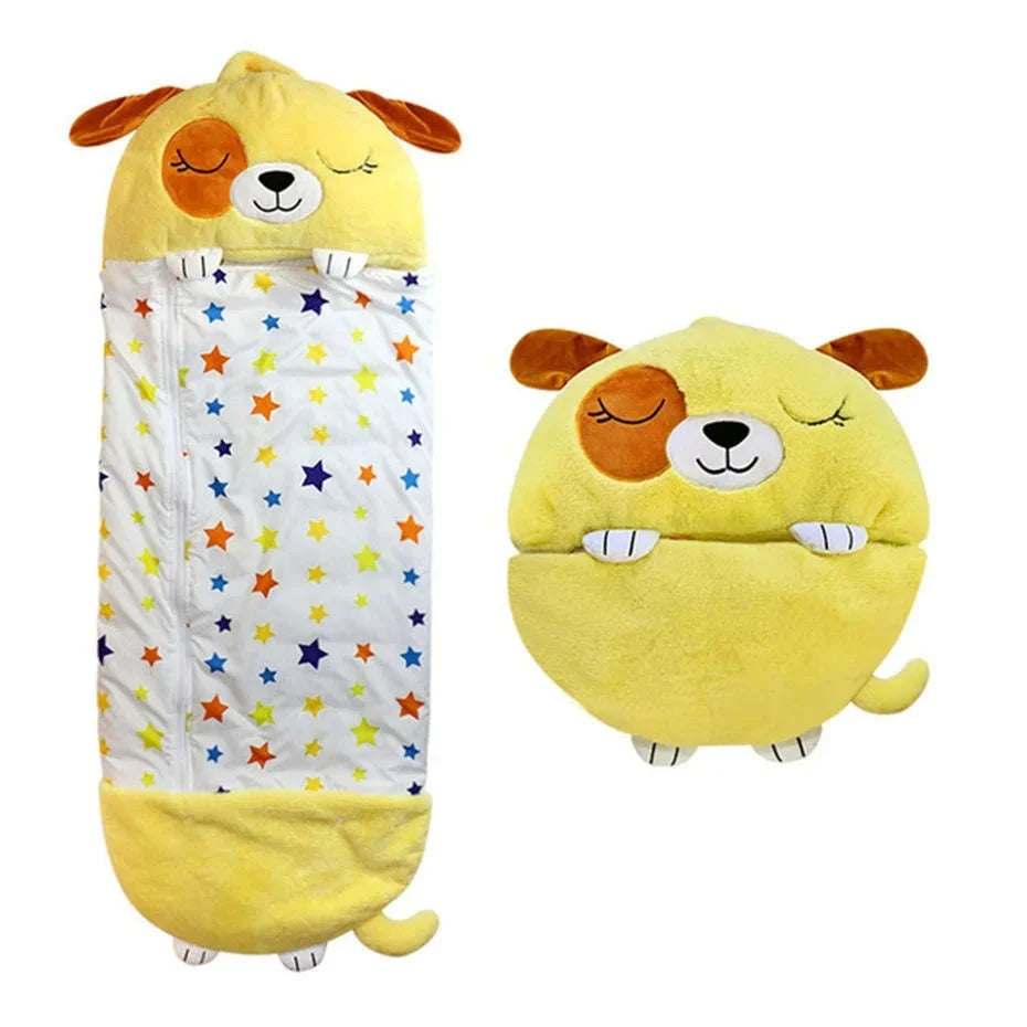 Kids Cartoon Animal Sleeping Bag-pink cat / 180x70cm