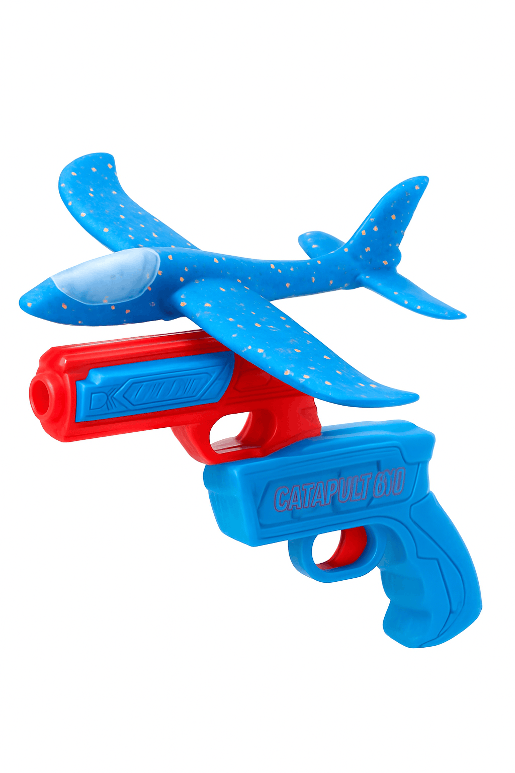 Kids Catapult Foam Glider Plane Set for Outdoor Play-Large gun yellow