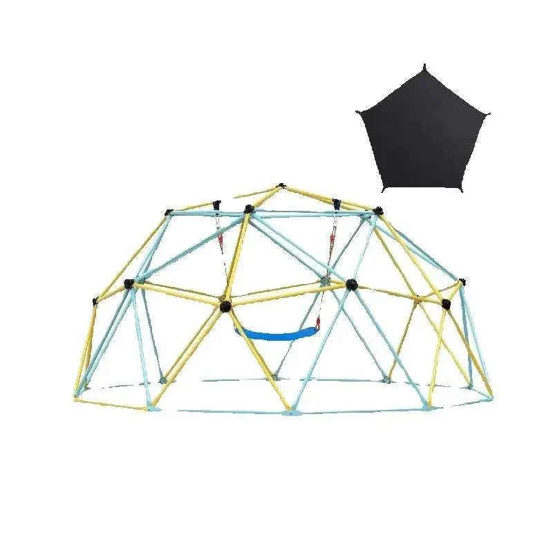 Kids Climbing Dome Jungle Gym with Swing & Hammock (6–12FT)-12FT Type A / france