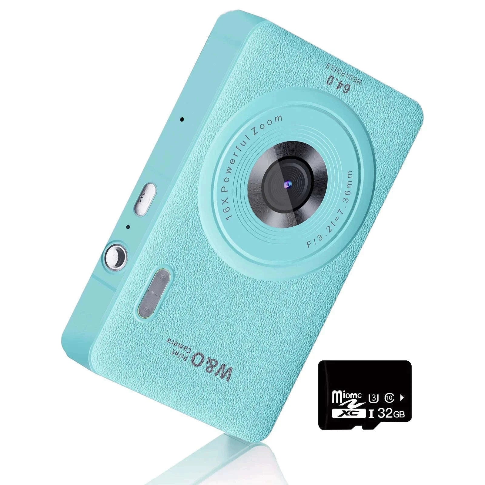 Kids Digital Camera 1080P with 16X Zoom and 32GB Card-PURPLE / United States