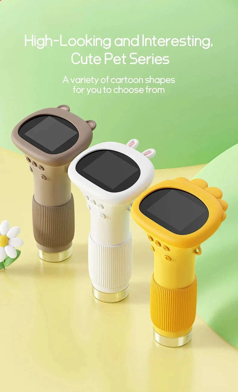 Kids Digital Microscope with 2-Inch Screen and 1000x Zoom-Yellow / 1000X
