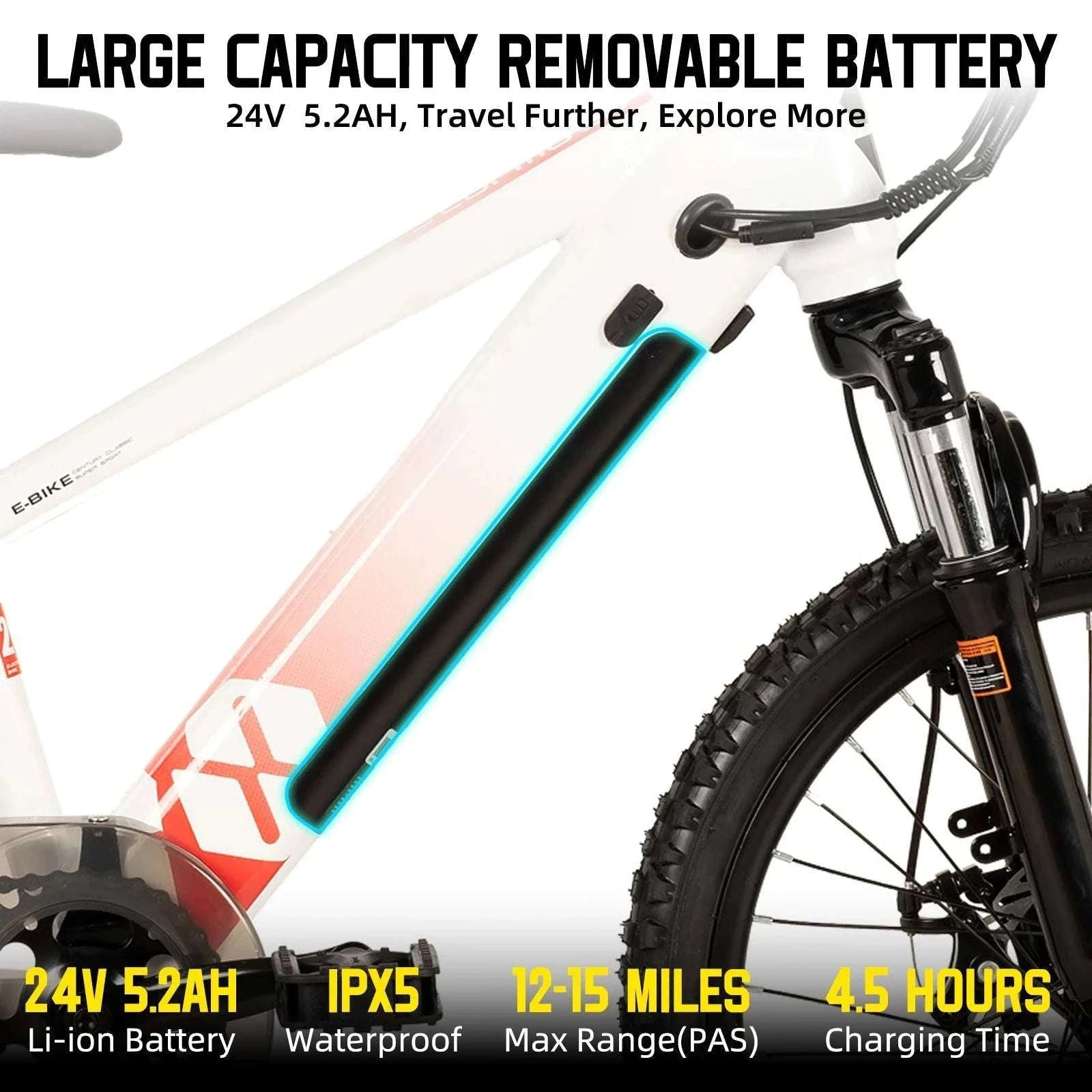 Kids Electric Bike 250W 15MPH 20" E-Bike for Ages 7+-Green / United States