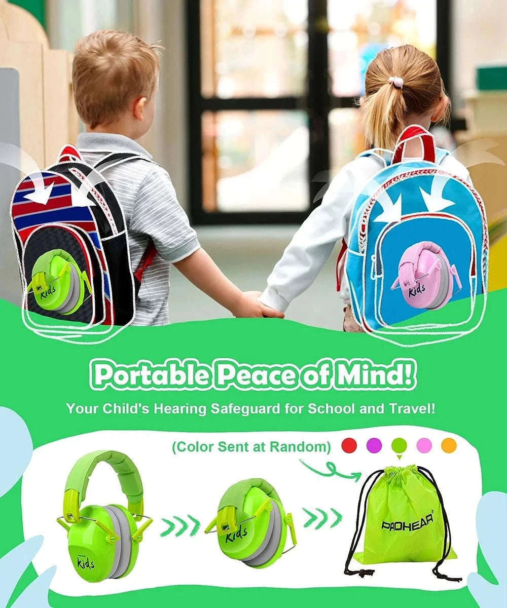 Kids Hearing Protection Earmuffs for Sensitive Children-Princess Pink