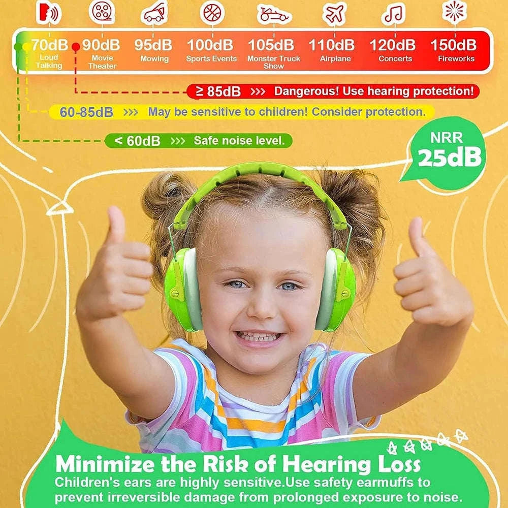 Kids Hearing Protection Earmuffs for Sensitive Children-Princess Pink