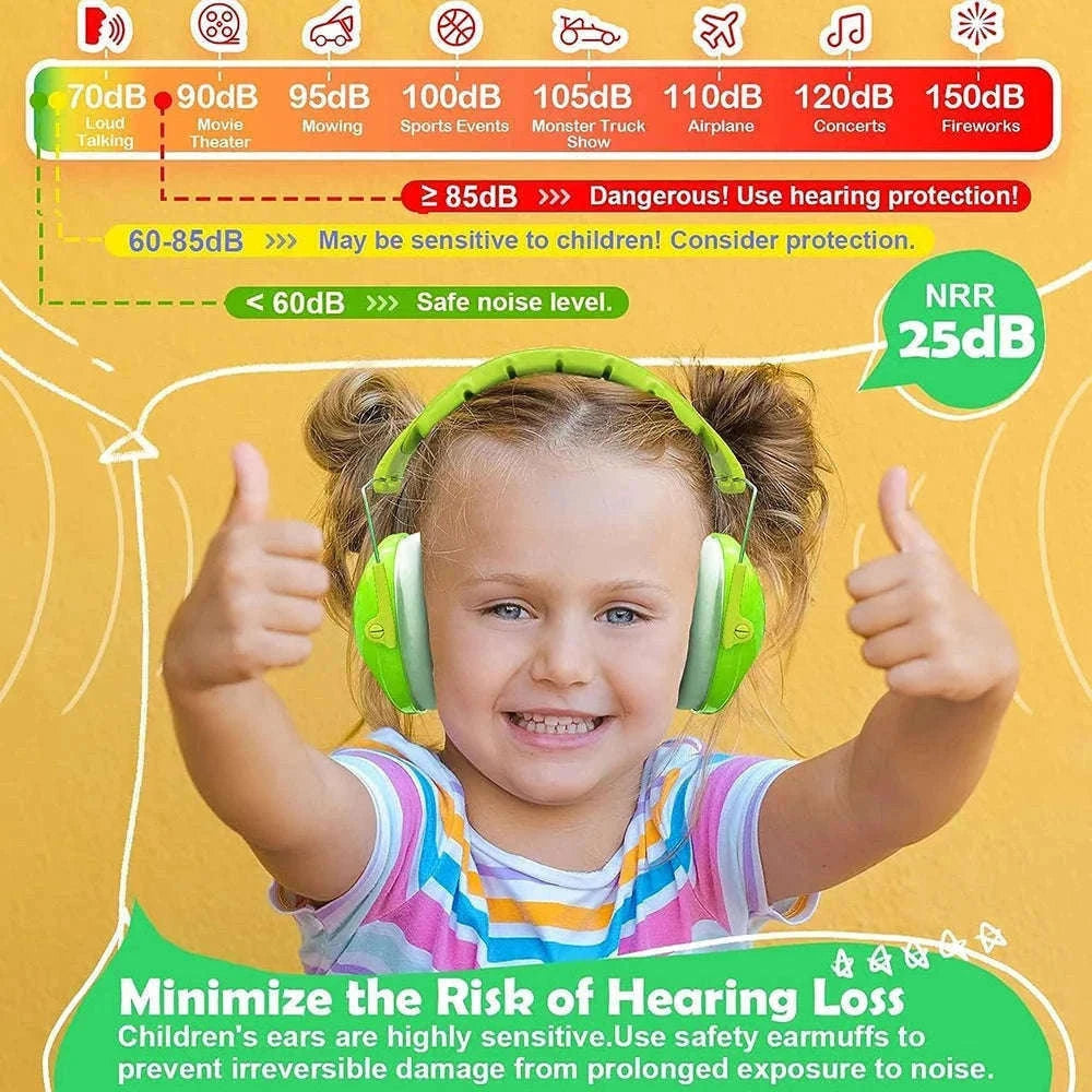 Kids Hearing Protection Earmuffs for Sensitive Children-Princess Pink