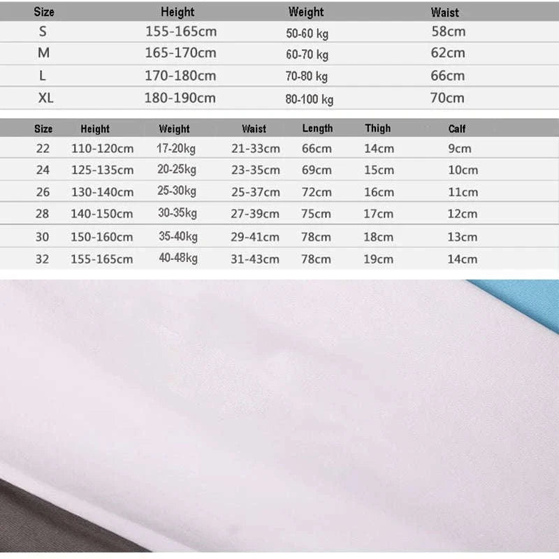 Kids Running Tights for Sports and Fitness-Sky Blue / Adults S