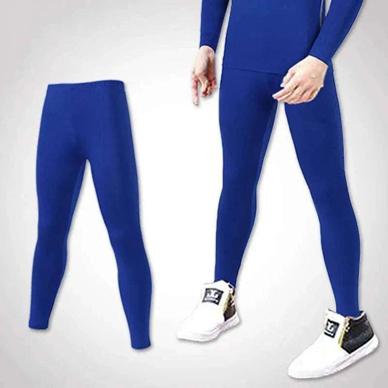 Kids Running Tights for Sports, Training, and Everyday Play-Sky Blue / Adults S