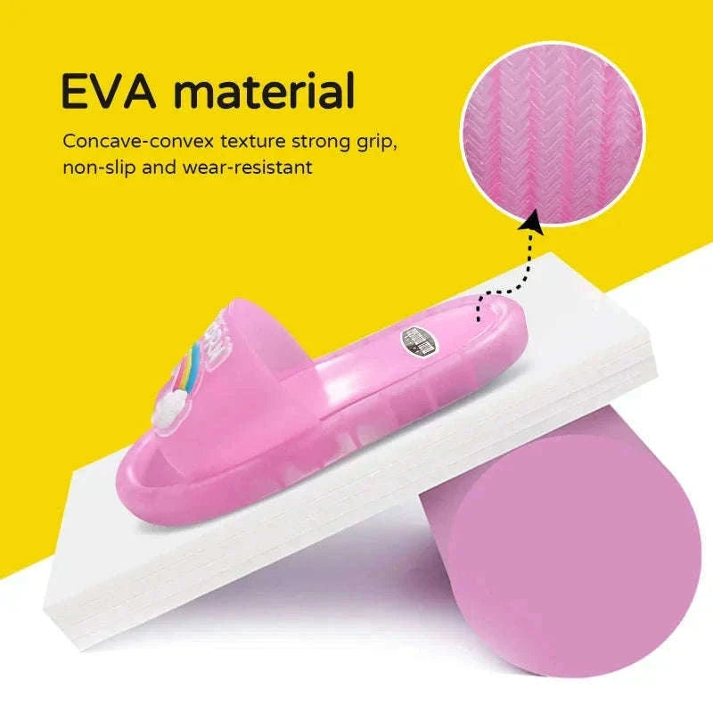 Kids Unicorn Light-Up Slippers for Cozy Everyday Wear-Blue 1 / 24-25(Insole 14.5CM)