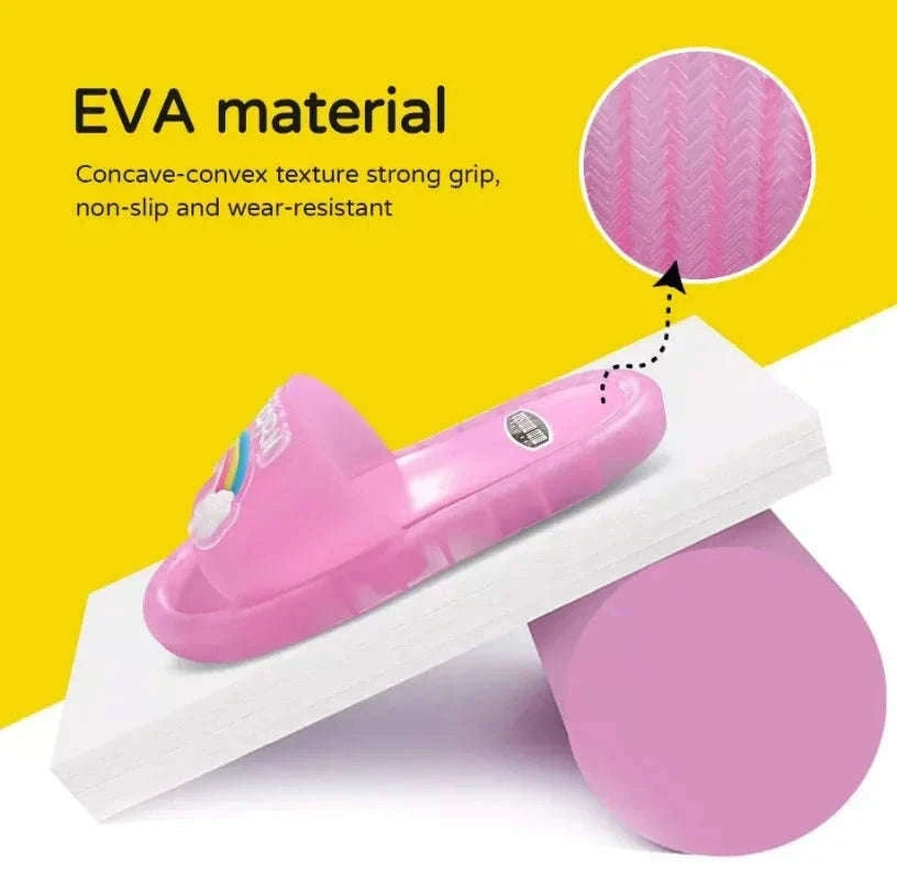 Kids Unicorn Light-Up Slippers for Cozy Everyday Wear-Blue 1 / 24-25(Insole 14.5CM)