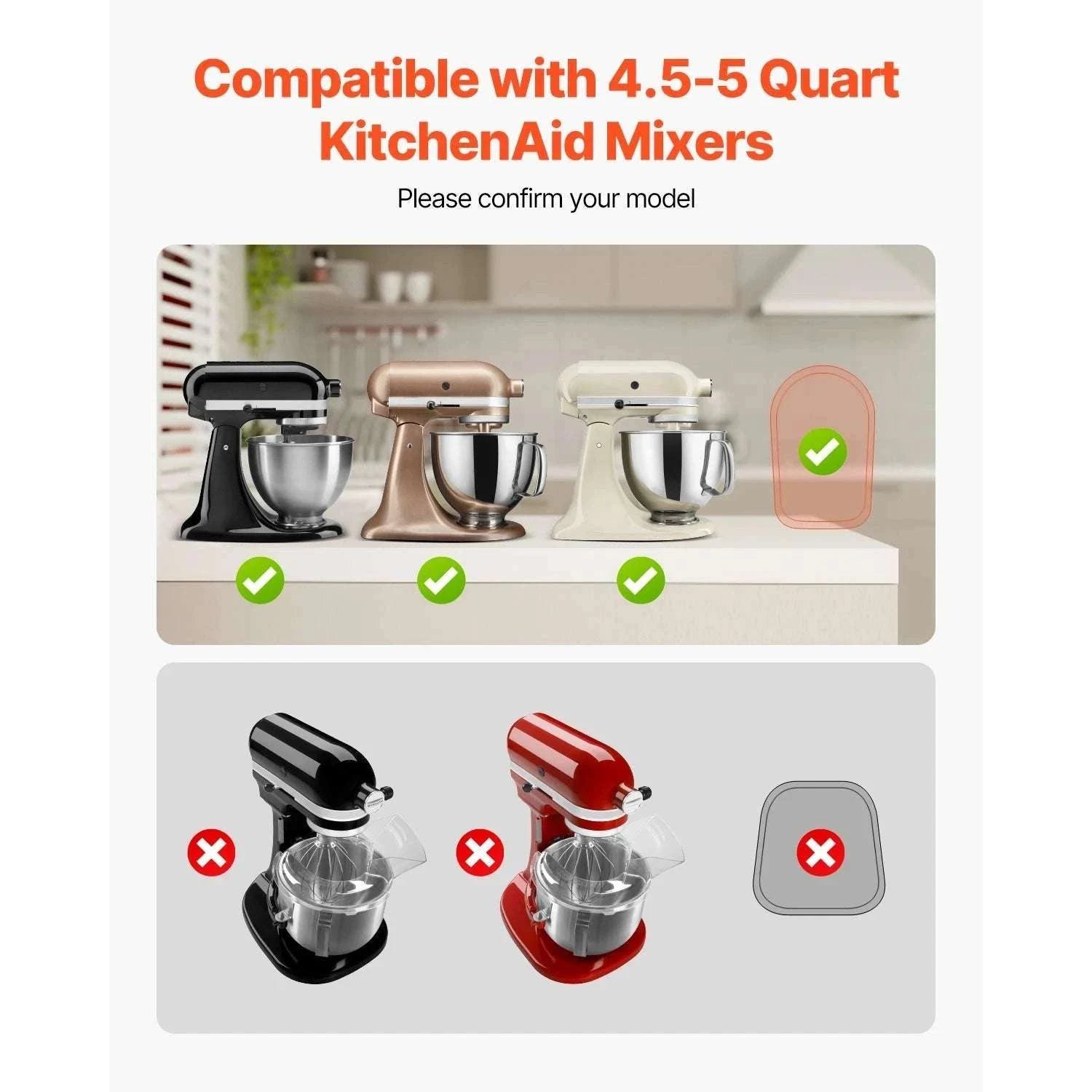 Kitchen Appliance Sliding Tray for Mixers & Blenders (Up to 40 lbs)-14.5 x 9.4 in / CZECH REPUBLIC