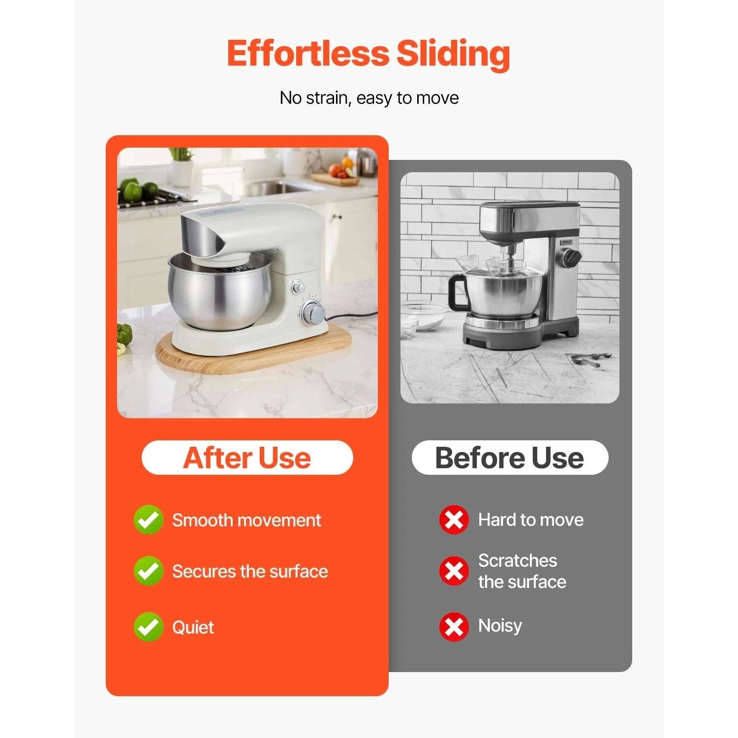 Kitchen Appliance Sliding Tray for Mixers & Blenders (Up to 40 lbs)-14.5 x 9.4 in / CZECH REPUBLIC