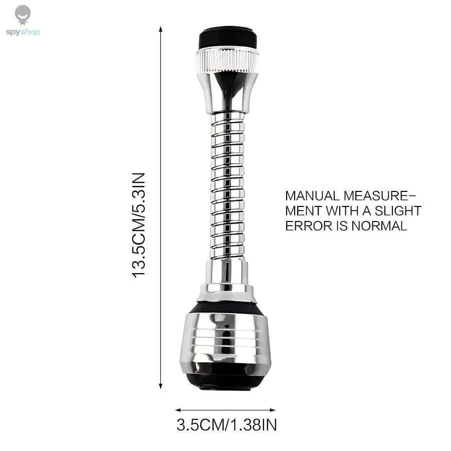 Kitchen Stainless Steel Faucet Extender – 360° Flexibility and Dual Water Modes-