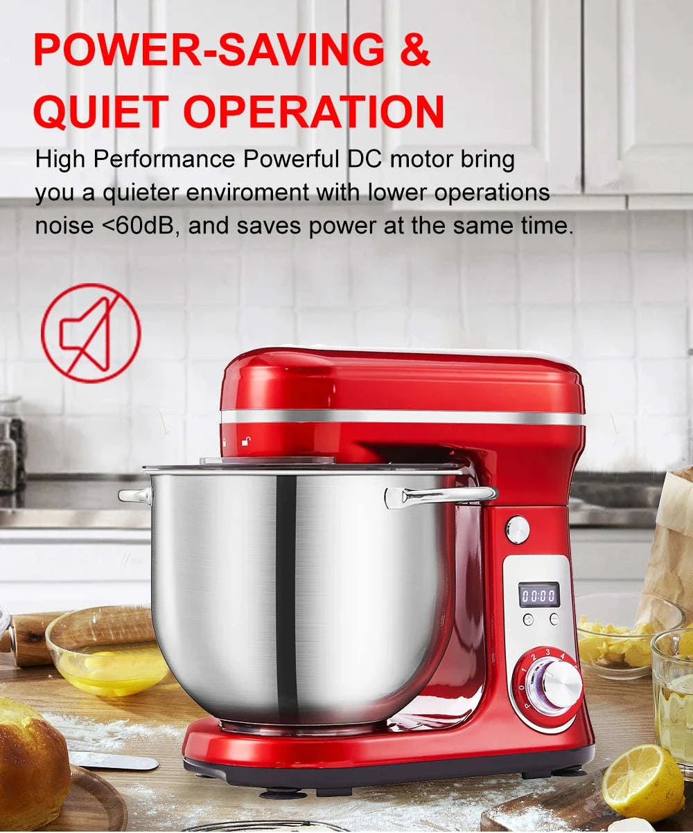 Kitchen Stand Mixer 6-Speed 1200W 6L-6L Red BM-601 / UK / United Kingdom
