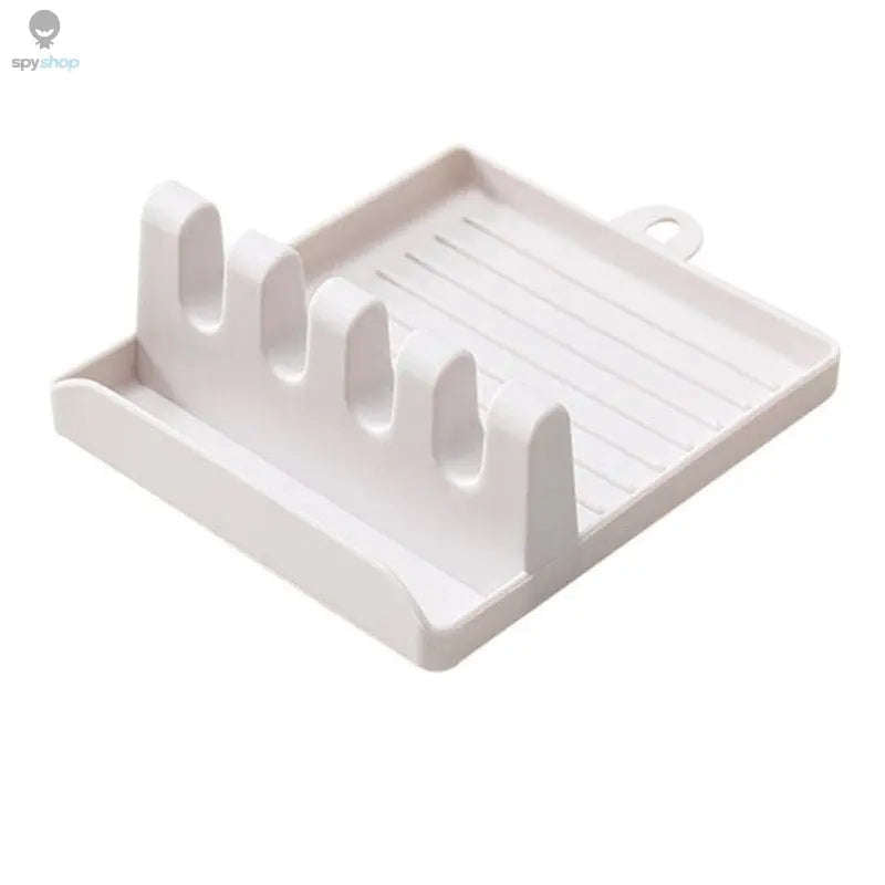 Kitchen Utensil Holder Rack for Clean, Organized Cooking-White