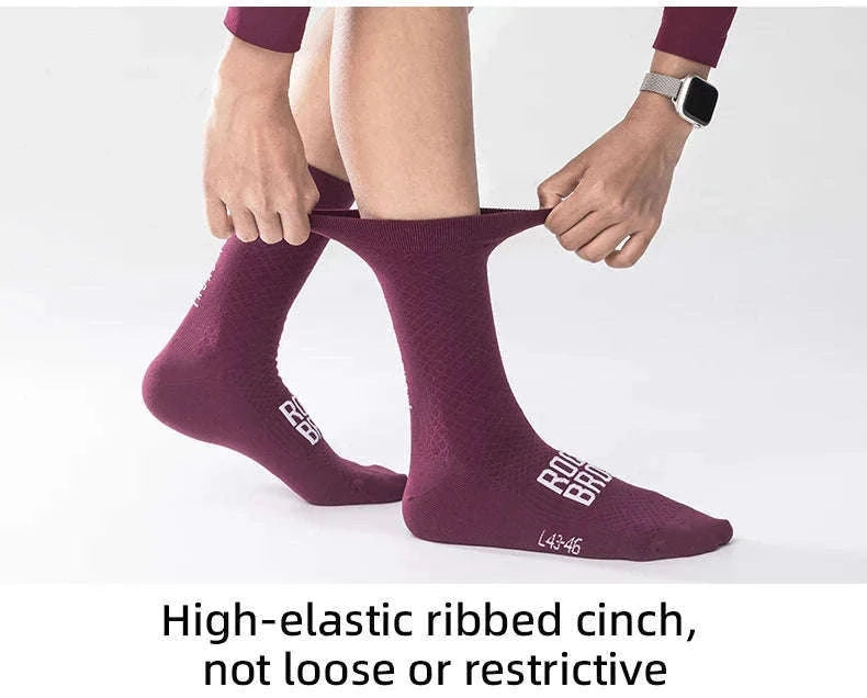 Knee-High Cycling Socks with Sweat-Wicking Comfort-49210016-01 / M(EUR 39-42)