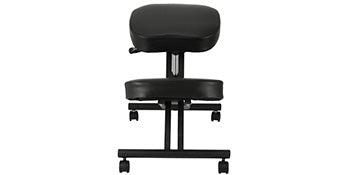 Ergonomická kľačiaca stolička s hrubou poduškou a hojdacím dreveným rámom
