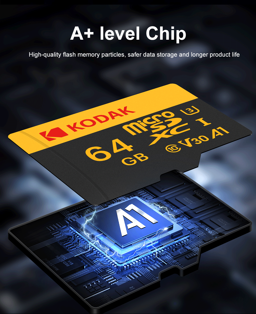 KODAK Micro SD Card for Fast, Dependable Device Storage-128GB