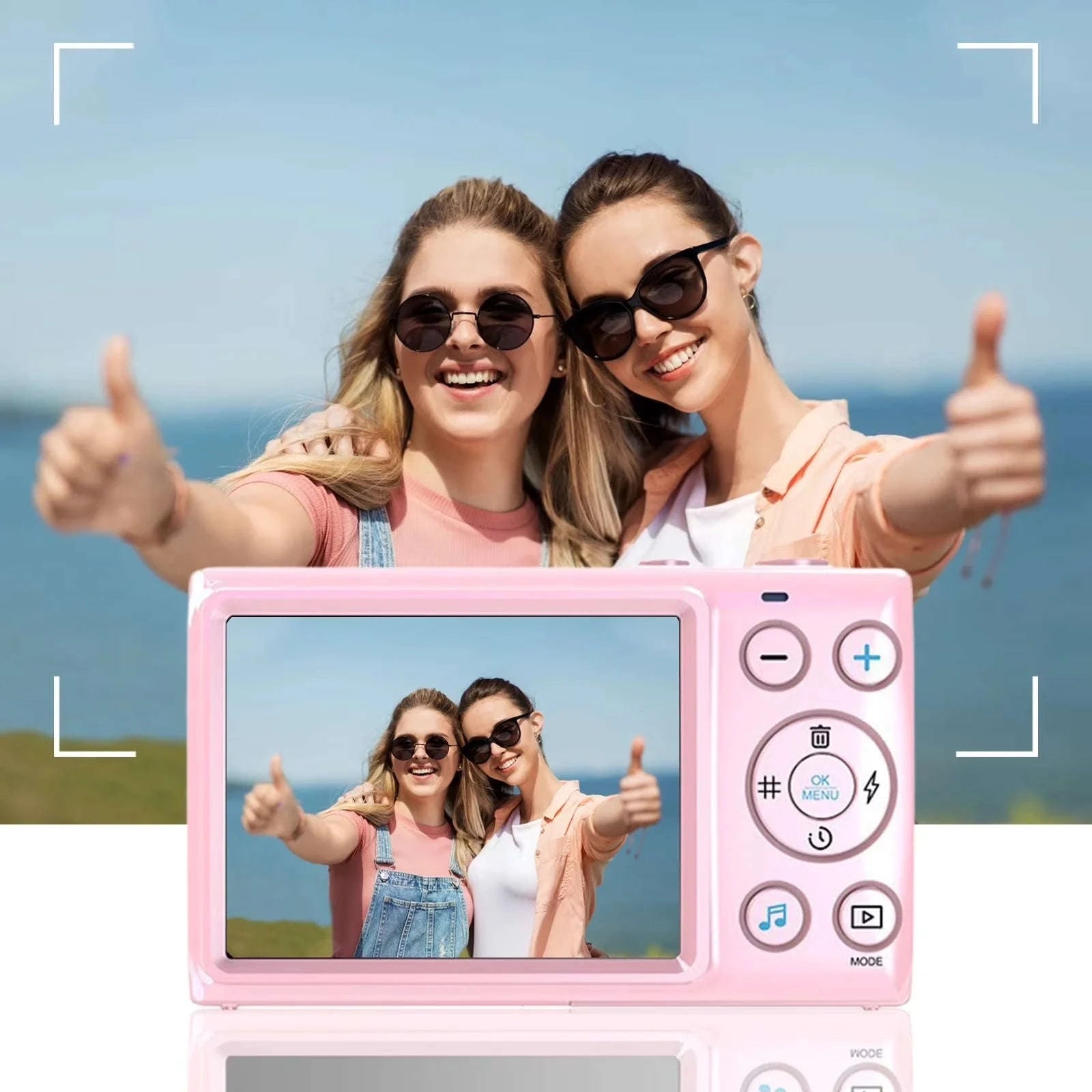 KOMERY 4K 64MP Digital Camera with 18X Zoom and Autofocus-Standard Package