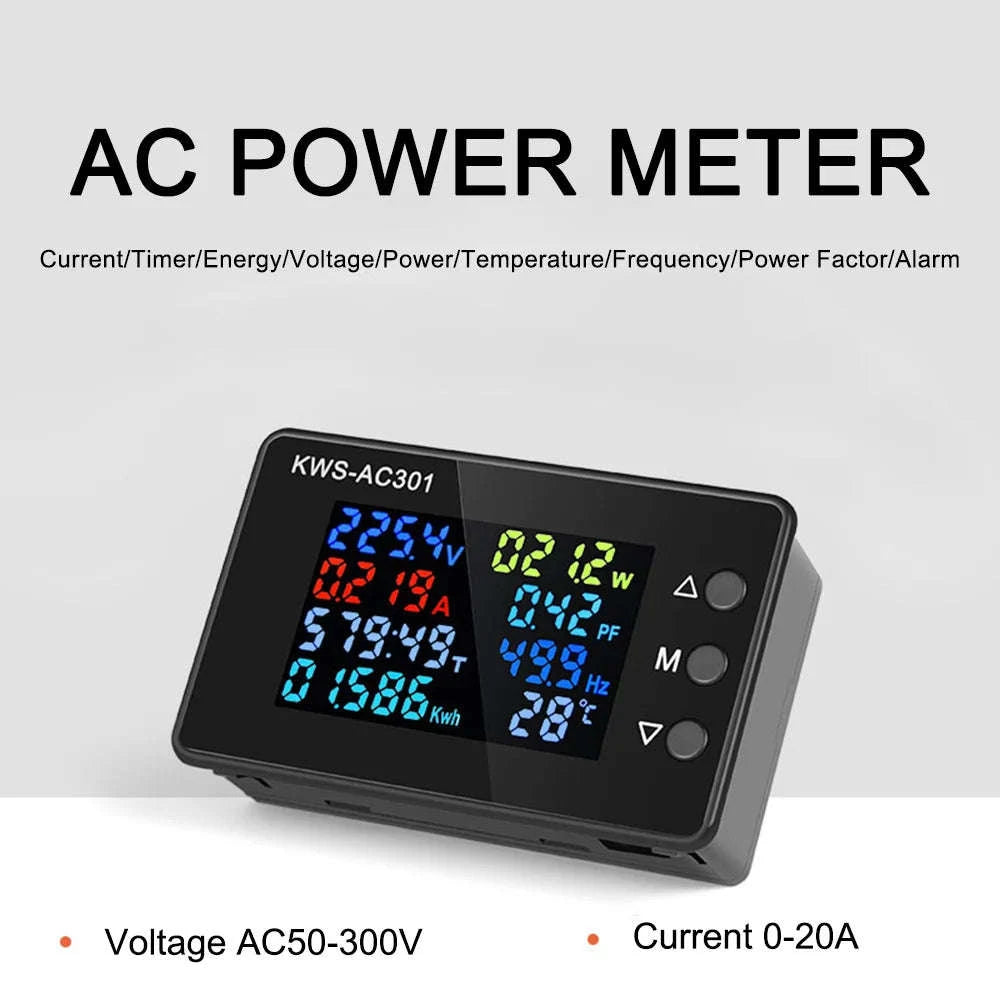 KWS-AC301 Wattmeter Power Meter Voltmeter-KWS-AC301L C