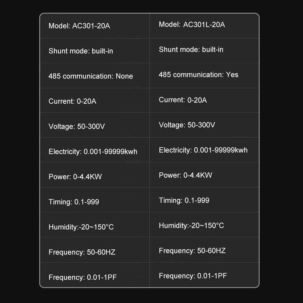 KWS-AC301 Wattmeter Power Meter Voltmeter-KWS-AC301L C