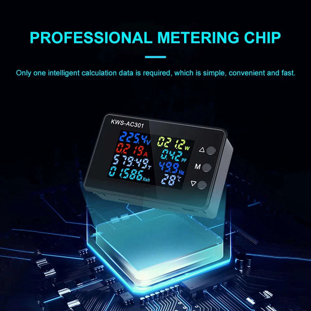KWS-AC301 Wattmeter Power Meter Voltmeter-KWS-AC301L C