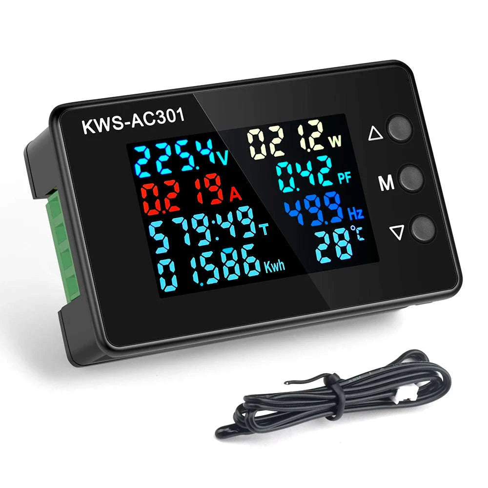 KWS-AC301 Wattmeter Power Meter Voltmeter-KWS-AC301L C
