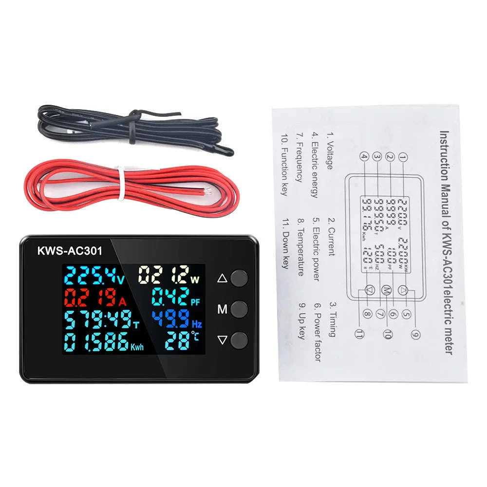 KWS-AC301 Wattmeter Power Meter Voltmeter-KWS-AC301L C