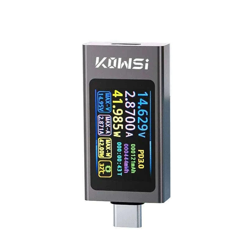 KWS-X1 4V-30V 12A Type C Tester Voltmeter Ammeter-KWS-X1 / CHINA