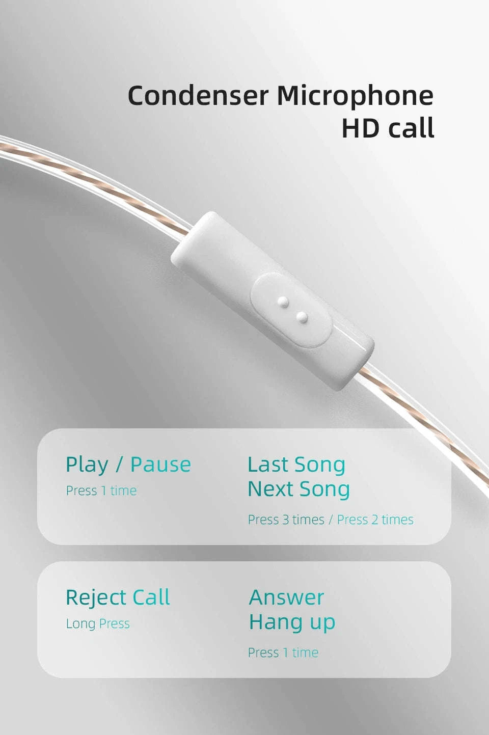 KZ EDX PRO In‑Ear Monitors-Cyan NO MIC / CHINA