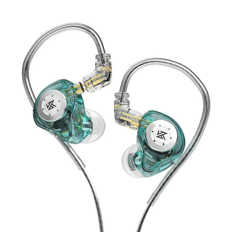 KZ EDX PRO In-Ear Monitors with Detachable Cable-Cyan NO MIC / CHINA