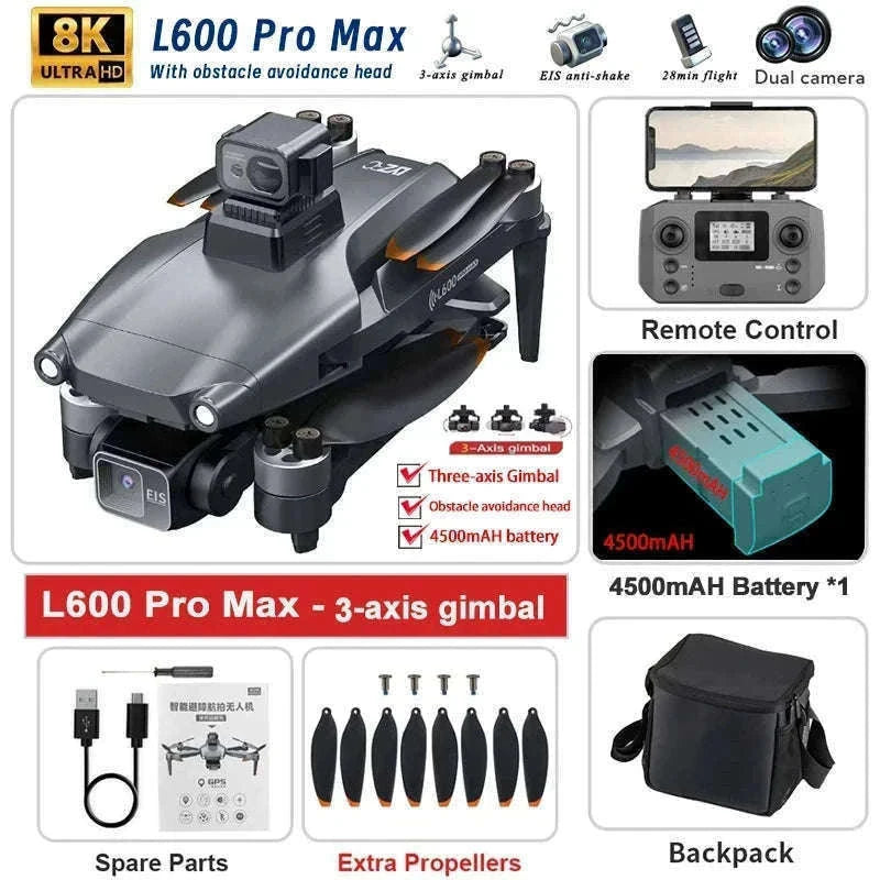 L600 PRO MAX 4K GPS Drone for Stable Aerial Filming-L600-PRO-OAS
