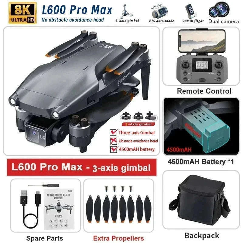 L600 PRO MAX 4K GPS Drone for Stable Aerial Filming-L600-PRO-OAS