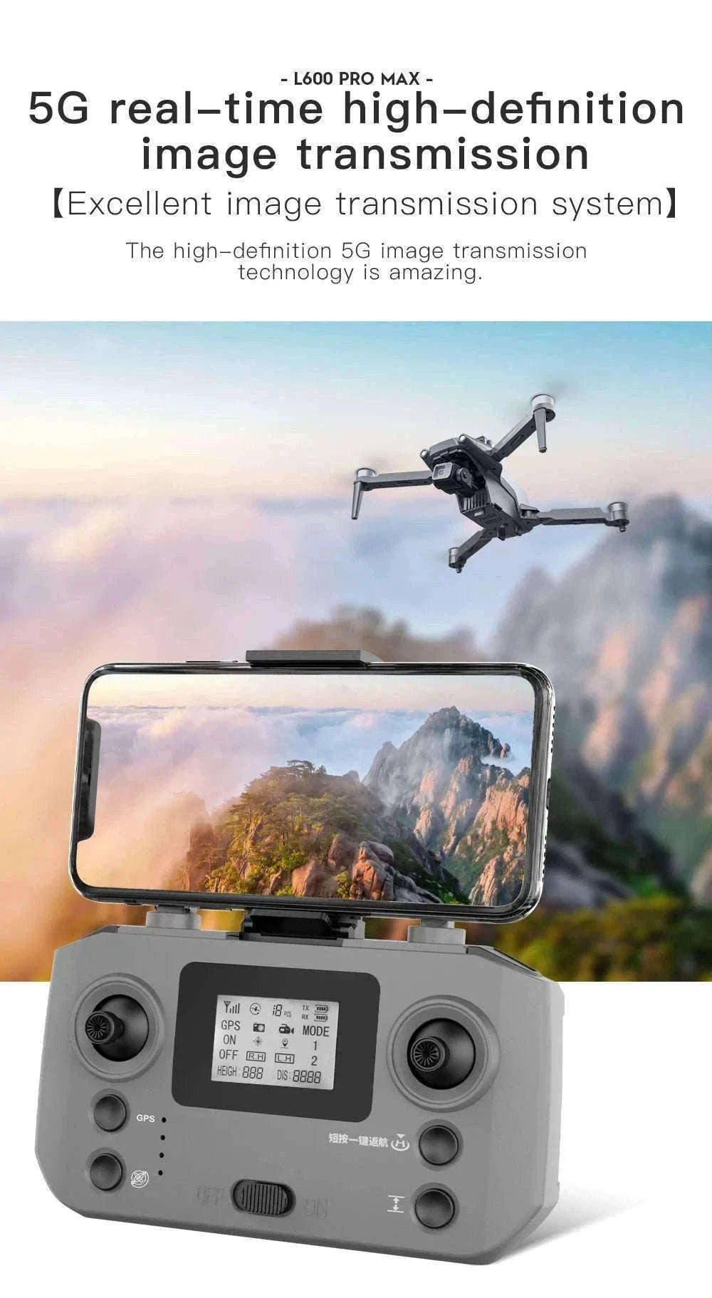 L600 PRO MAX 4K GPS Drone for Stable Aerial Filming-L600-PRO-OAS