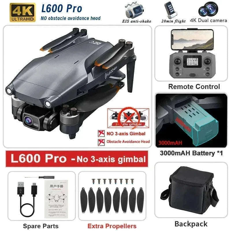 L600 PRO MAX 4K GPS Drone for Stable Aerial Filming-L600-PRO-OAS