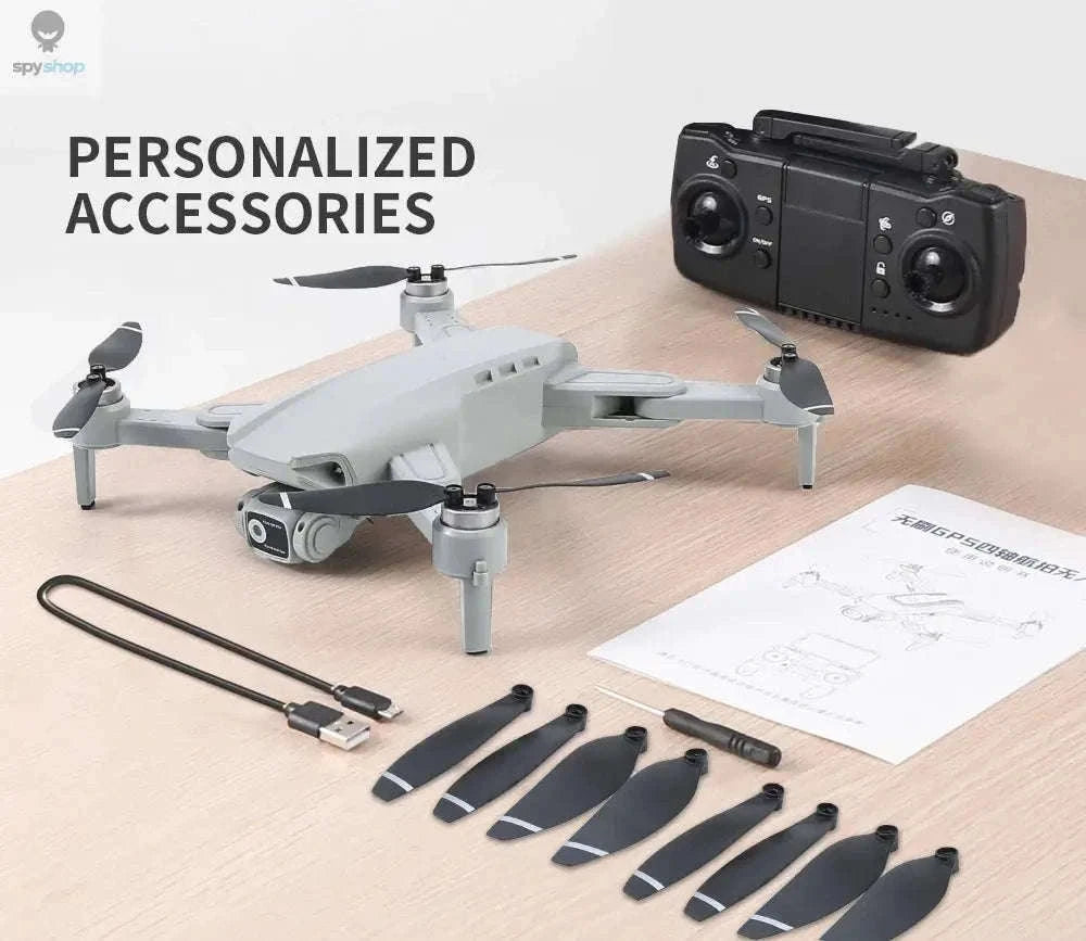 L900 Pro 4K GPS Drone with Foldable Design and FPV-Orange 1B Foambox