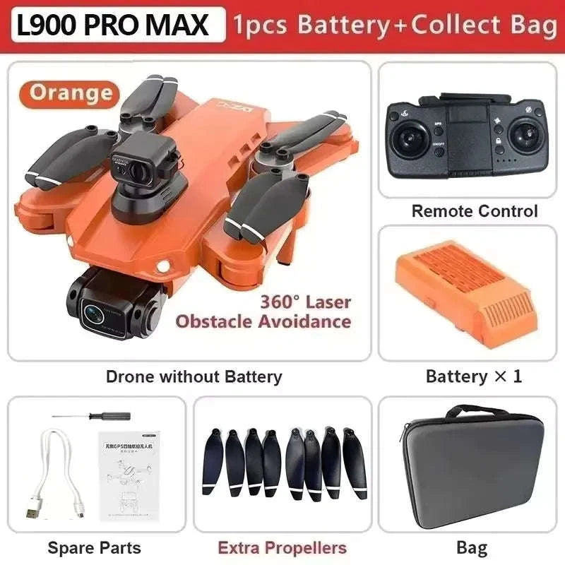 L900 Pro MAX GPS Drone 4K Dual Camera Quadcopter-L900 Pro 1B Foam