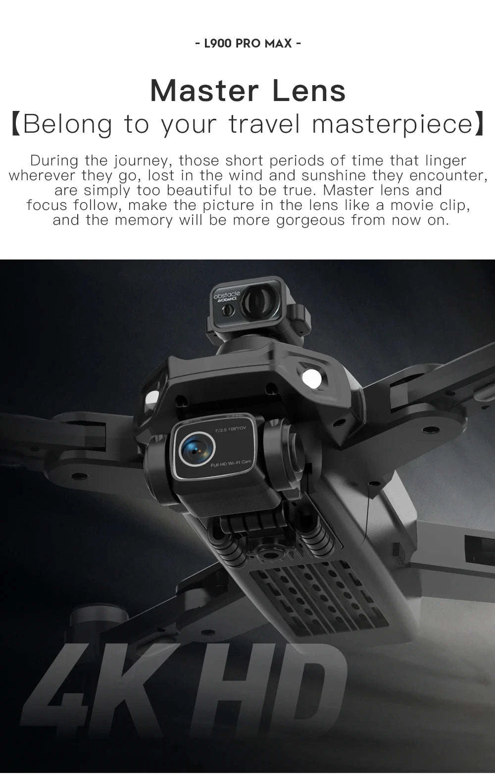 L900 Pro MAX GPS Drone 4K Dual Camera Quadcopter-L900 Pro 1B Foam