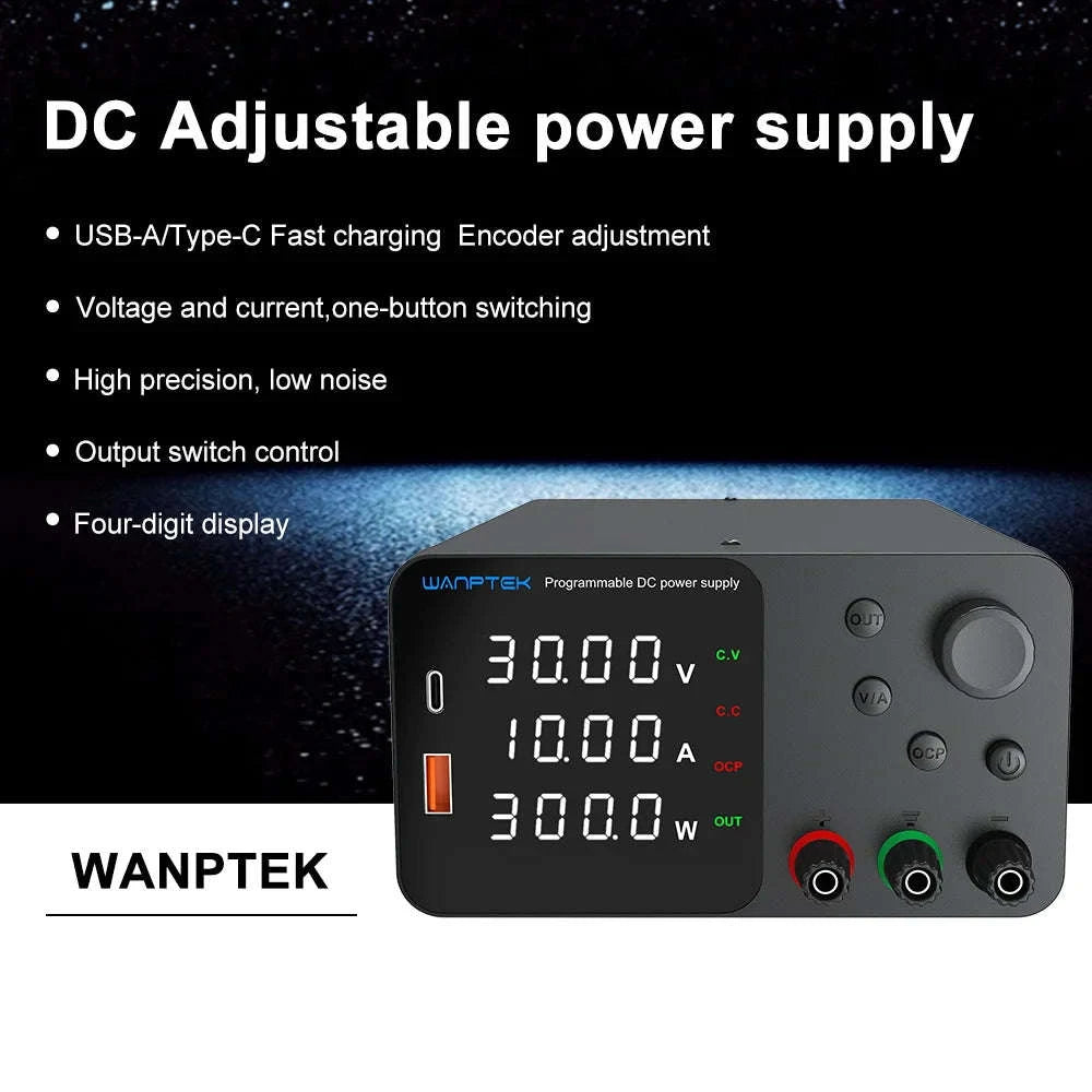 Lab Bench Power Supply Adjustable DC Unit-TPS3010 30V 10A / Poland