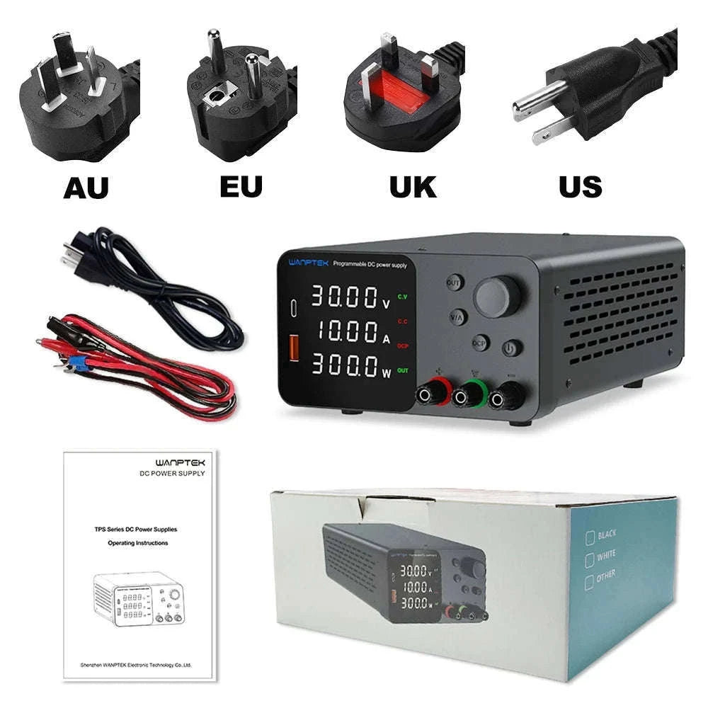Lab Bench Power Supply Adjustable DC Unit-TPS3010 30V 10A / Poland