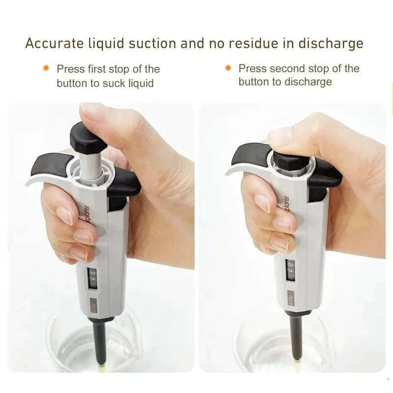 Laboratory Micro Pipette Gun, Single Channel, Adjustable Volume-100-1000ul
